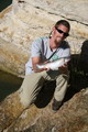 image: Leah McCue's man was nice enough to land her first rainbow trout for her ;)
