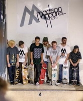 image: contestants at the Madison Skate Contest gettin' their warm-up on